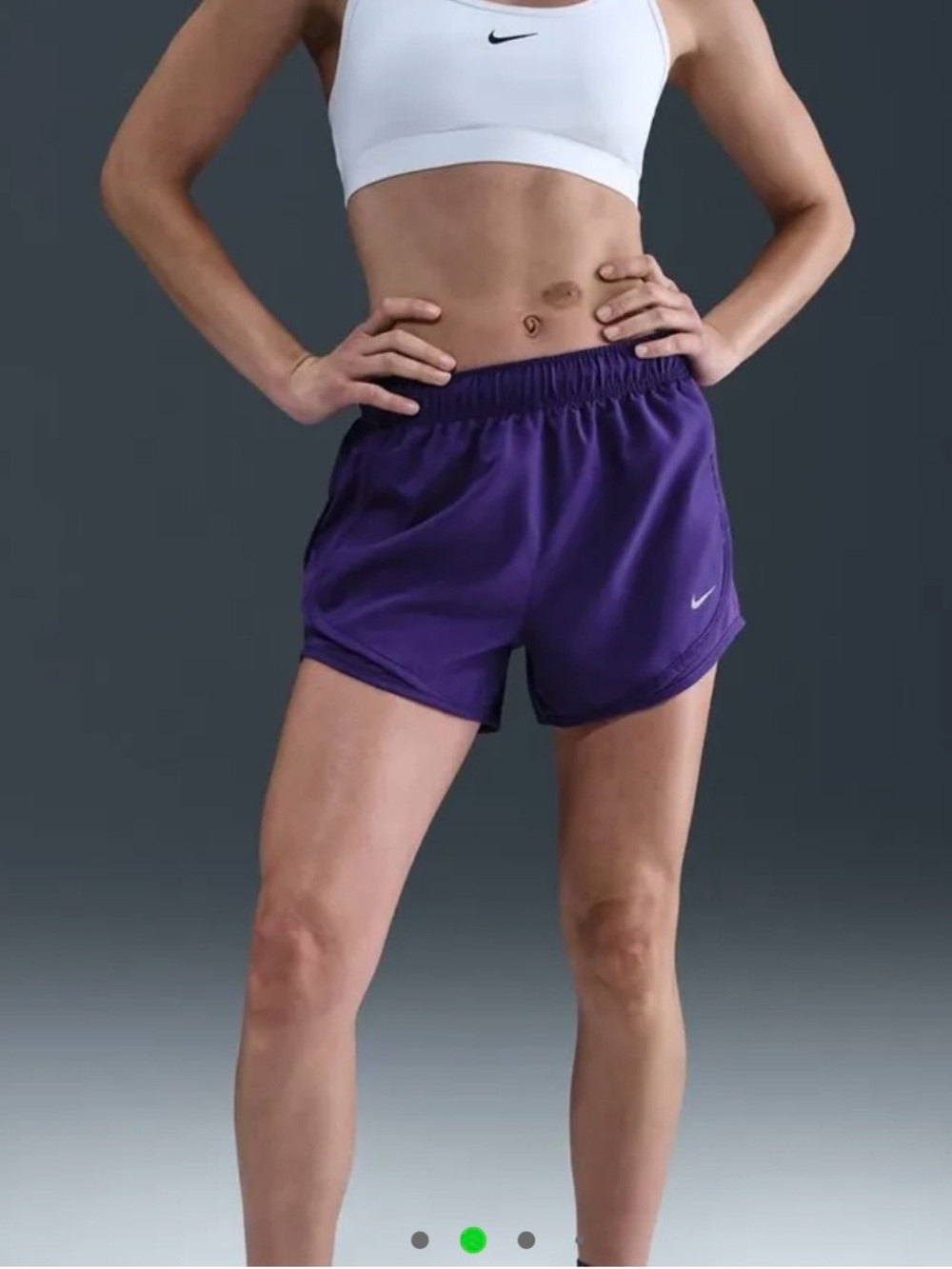 NIKE RUNNING SHORTS DRI-FIT TEMPO MID-RISE - COURT PURPLE/REFLECT
SILVER WOMEN